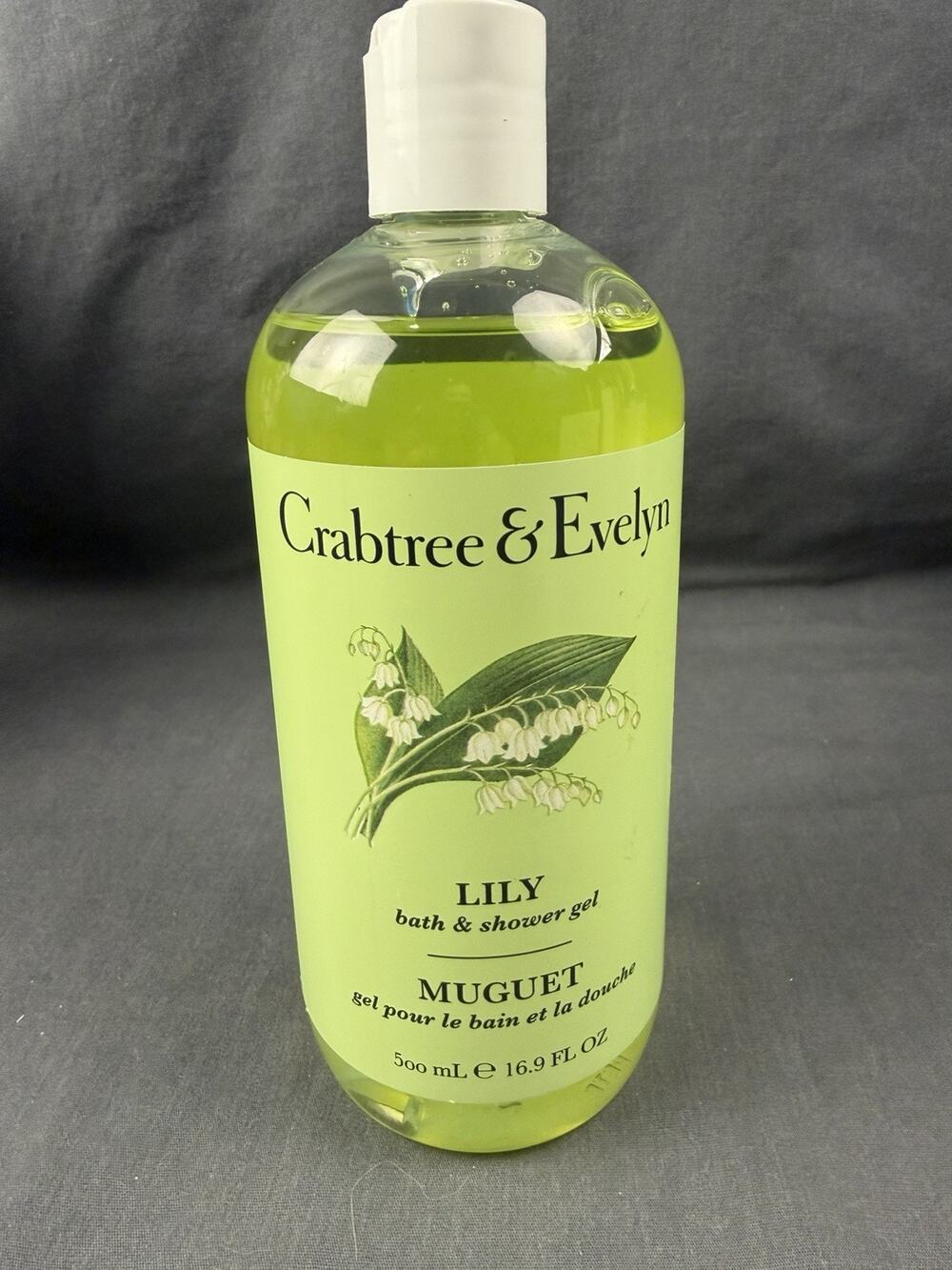 Crabtree & Evelyn Lily of the Valley Bath & Shower Gel 16.9 fl oz NEW